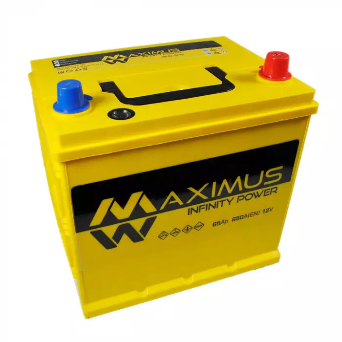 Автомобильный аккумулятор MAXIMUS Asia smf (D23) 65Ah 650A R+