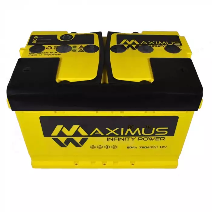 Автомобільний акумулятор MAXIMUS MF (L3) 80Ah 780A R+ 5742091
