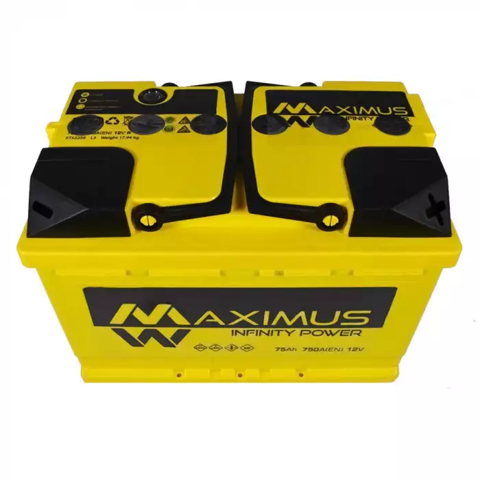 Автомобільний акумулятор MAXIMUS MF (L3) 75Ah 750A R+ 5752259