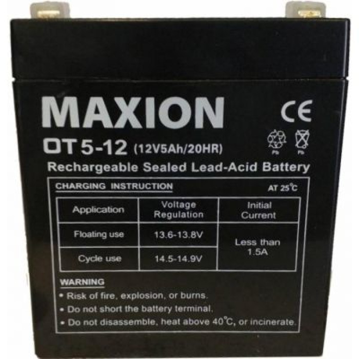 Аккумулятор тяговый MAXION 5Ah 12V OT 5-12
