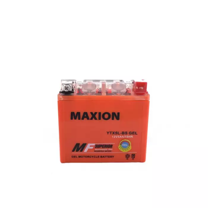 Мото аккумулятор MAXION YTX 5Ah GEL YTX5L-BS