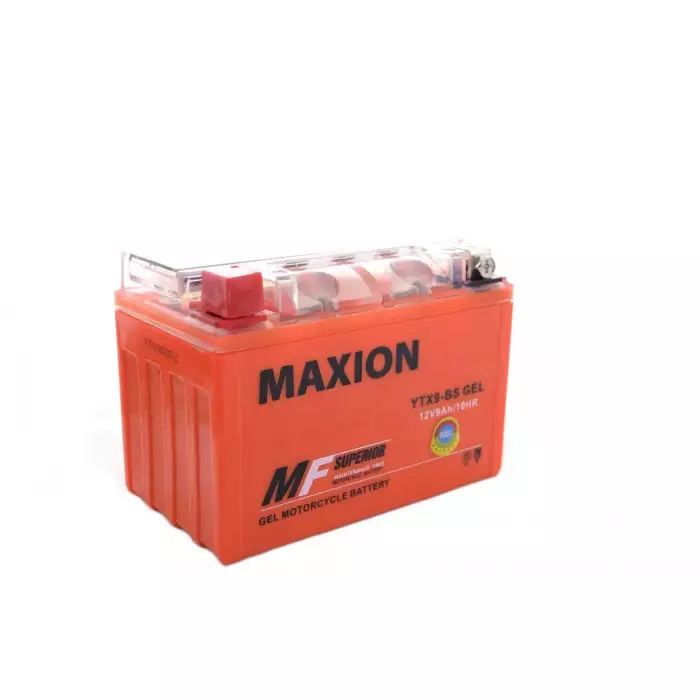 Мото акумулятор MAXION GEL 6СТ-9Ah Аз 12В 120А (EN) YTX9-BS GEL