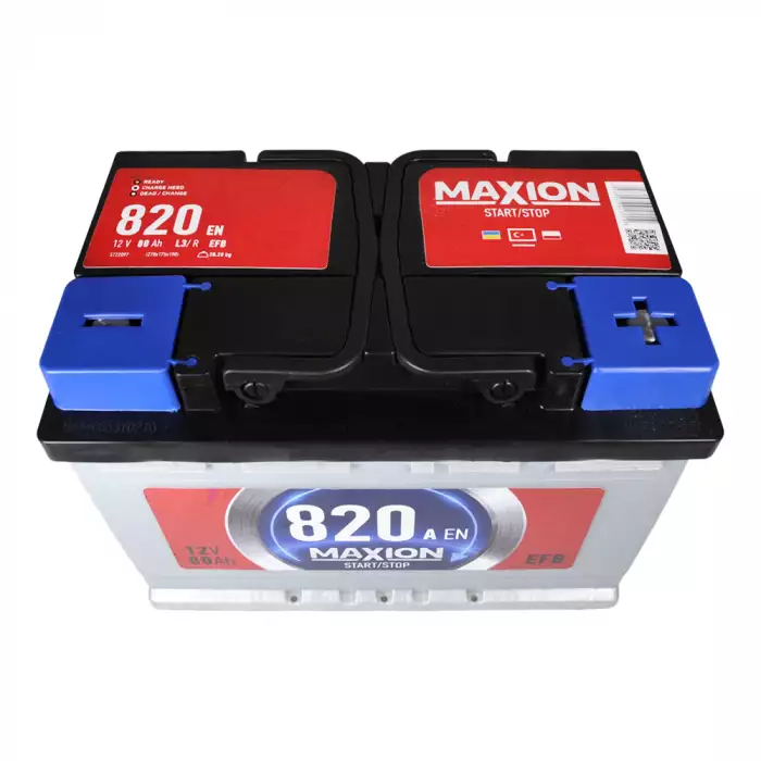 Автомобільний акумулятор MAXION EFB SMF (L3) 80Ah 820A R+ 5722097