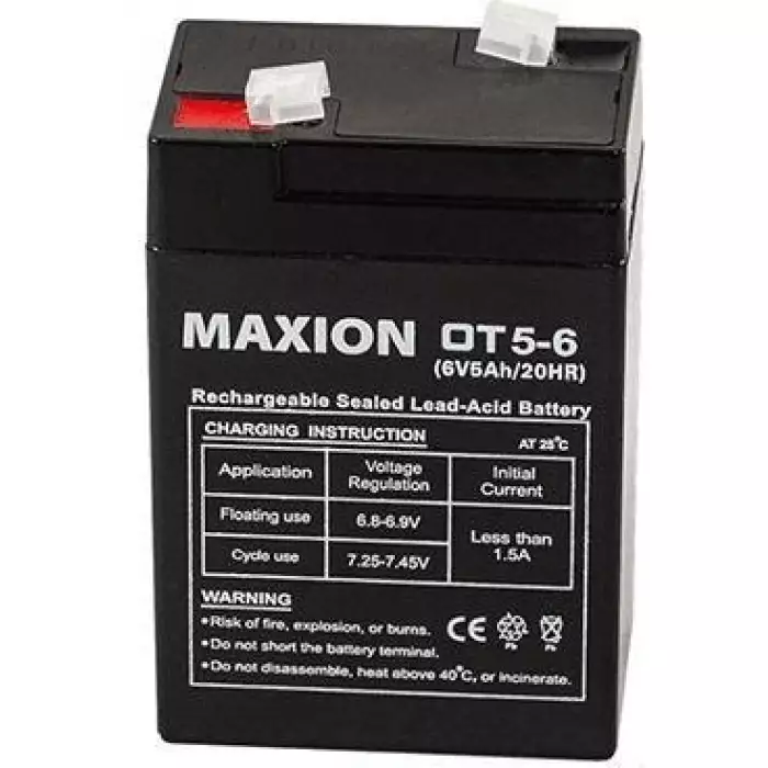 Акумулятор тяговий MAXION AGM 5Ah 6V OT 5-6