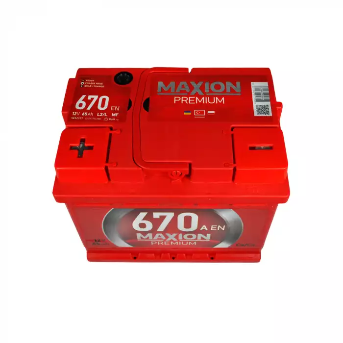 Автомобільний акумулятор MAXION Premium TR (L2) 65 Аh 670A  L+ mxprtr5652077