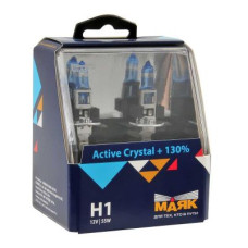 Автолампа МАЯК Active Crystal +130% комплект (P14.5s, H1, 4000K, 12V, 55W) MK 72120AC+130