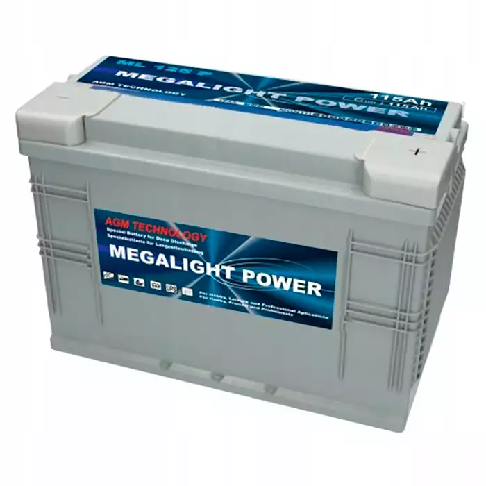 Акумулятор тяговий стаціонарний Megalight AGM 115Ah 12V Megalight 115
