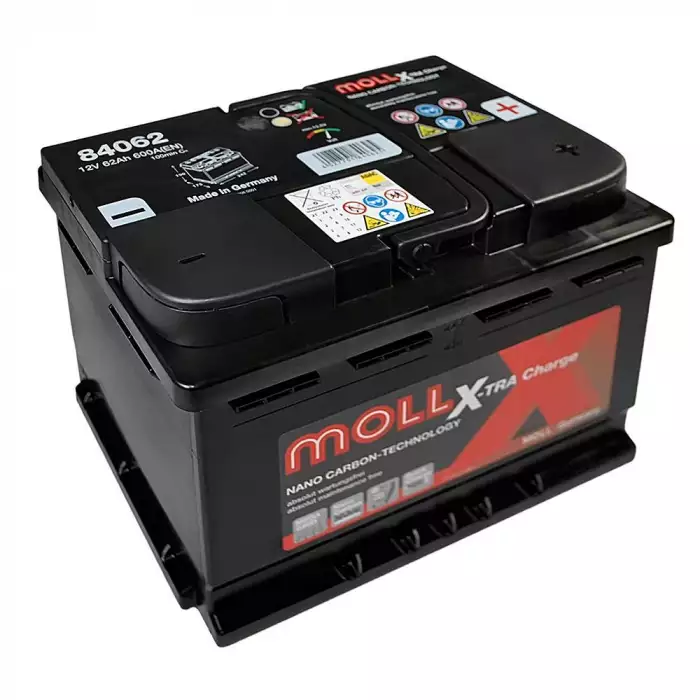 Автомобильный аккумулятор MOLL X-Tra Charge 6СТ-62Ah АзЕ 600A (EN) 84062