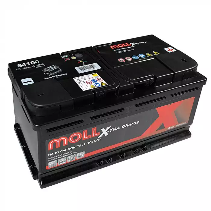 Автомобильный аккумулятор MOLL X-Tra Charge 6СТ-100Ah АзЕ 850A (EN) 84100