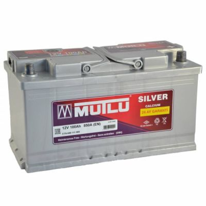 Автомобильный аккумулятор Mutlu Silver 6СТ-100Ah АзЕ 830A (EN) L5.100.083.A