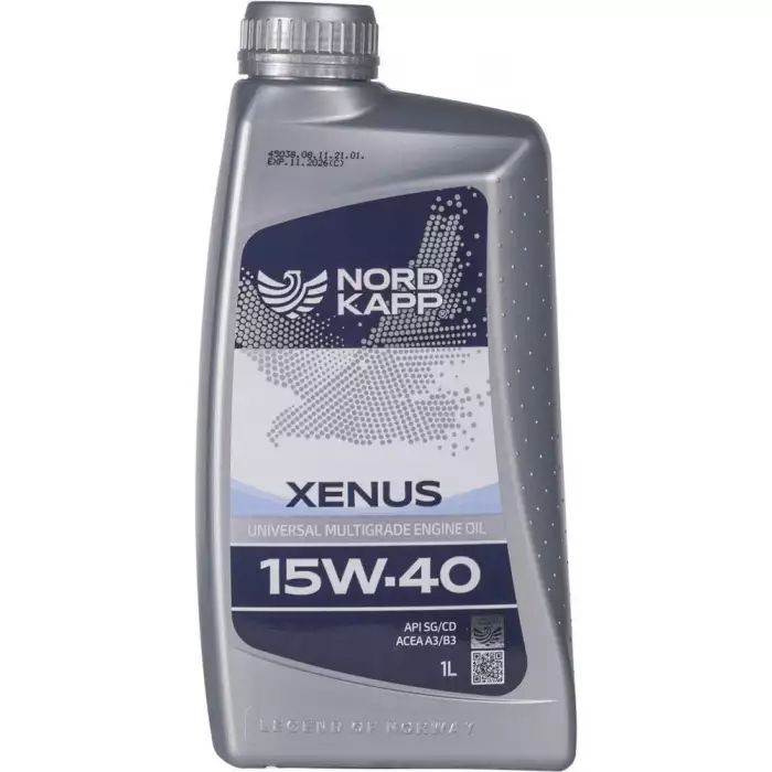 Автомобильное моторное масло NORDKAPP XENUS 15W-40 1л nk0410