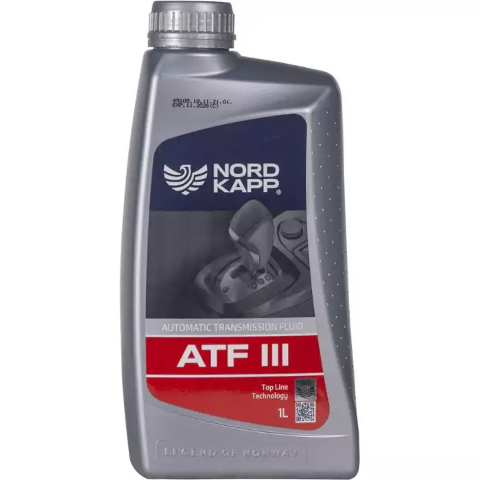Масло трансмиссионное NORDKAPP ATF III 1л nk0731