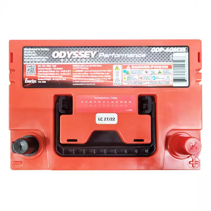 Автомобільний акумулятор Odyssey Performance AGM 6СТ-59Ah АзЕ 675А (CCA) ODP-AGM35