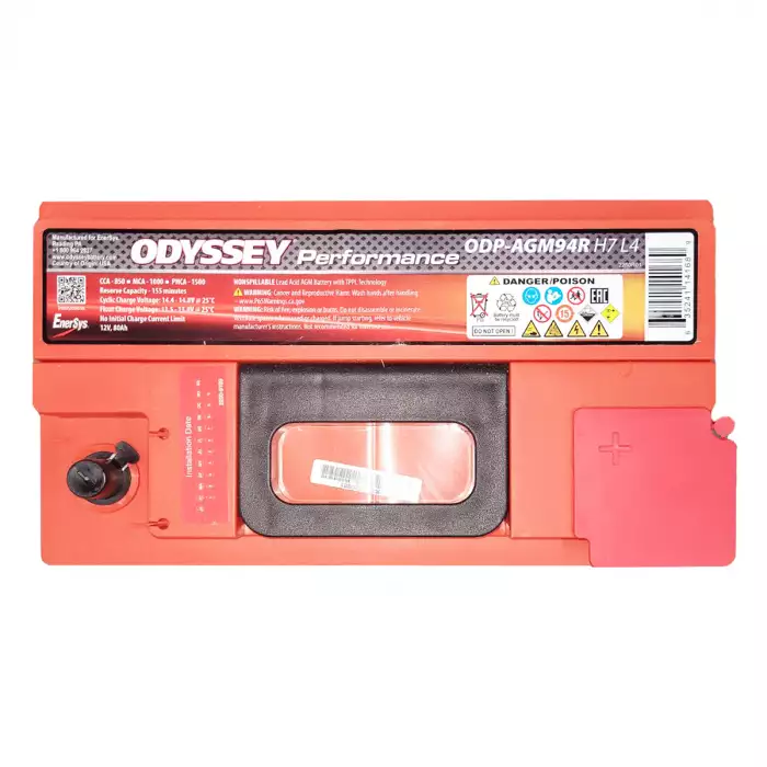 Автомобільний акумулятор Odyssey Performance AGM 6СТ-80Ah АзЕ 850А (CCA) ODP-AGM94R