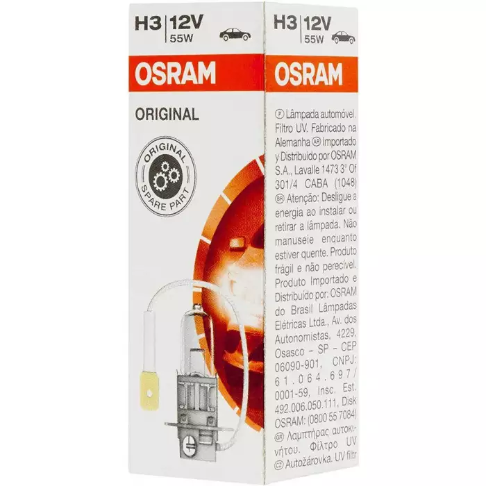 Автолампа Osram Original (PK22s, H3, 3200K, 12V, 55W) 64151