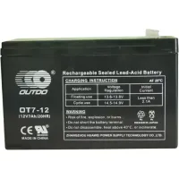 Аккумулятор тяговый OUTDO AGM 7Ah 12V OT 12-7