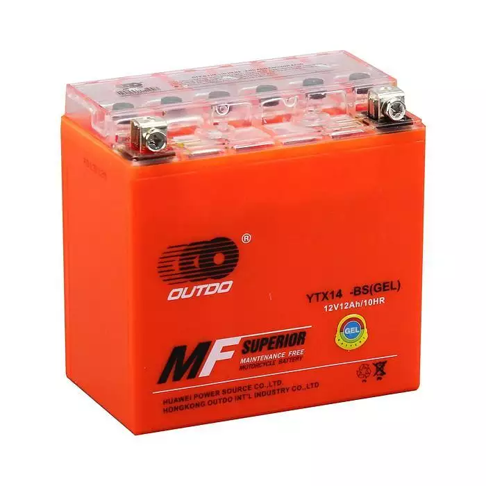 Мото акумулятор Outdo 6СТ-12 Gel (YTX14-BS) 12V