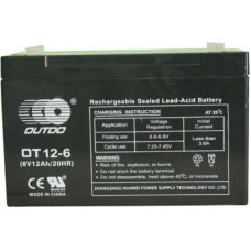 Акумулятор тяговий Outdo AGM 12Ah 6V OT 12-6