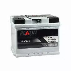 Автомобильный аккумулятор PLATIN Silver MF  60Ah 600A Аз 5602661