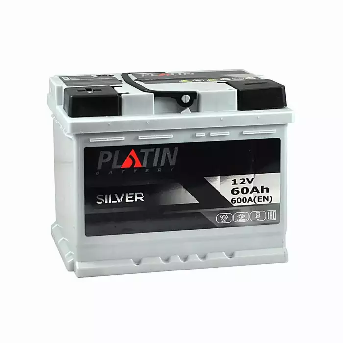 Автомобильный аккумулятор PLATIN Silver MF  60Ah 600A Аз 5602661