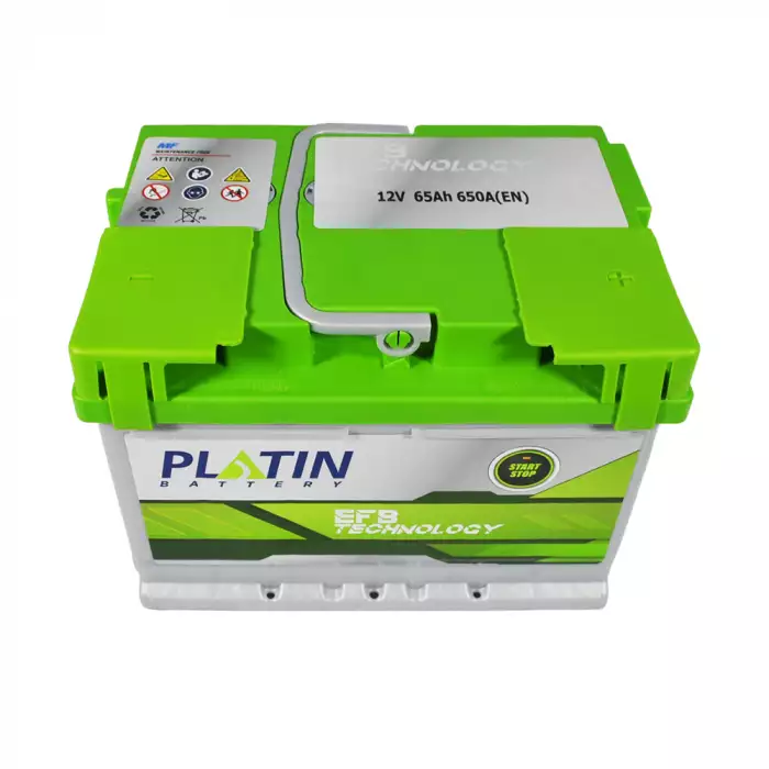 Автомобільний акумулятор PLATIN EFB MF (L2B) 65Ah 650A R+ (h=175) 5632043
