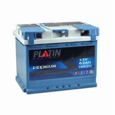 Автомобильный аккумулятор PLATIN Premium MF (L2) 62Ah 640A L+ 5652072