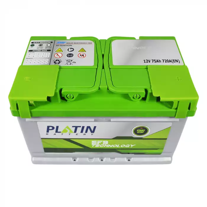 Автомобільний акумулятор PLATIN EFB SMF (L3B) 75Ah 720A R+ (h=175) 57220902
