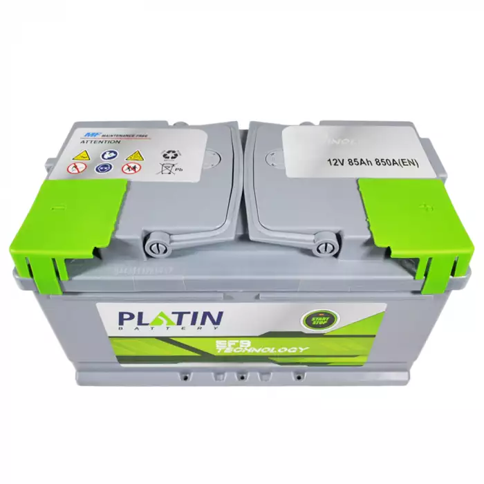 Автомобільний акумулятор PLATIN EFB MF (L4B) 85Ah 850A R+ (h=175) plefb5802293