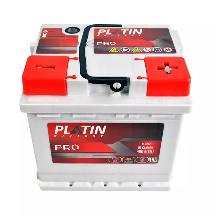 Автомобільний акумулятор PLATIN Pro MF 6СТ-50Ah АзЕ 480A plpro5402203