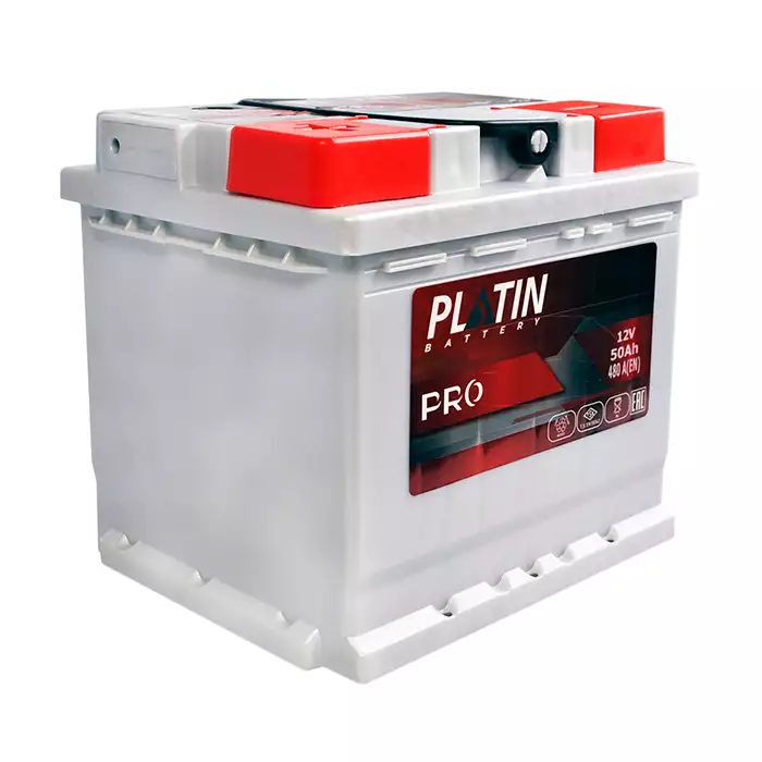 Автомобільний акумулятор PLATIN Pro MF 6СТ-50Ah Аз 480A plpro5402210