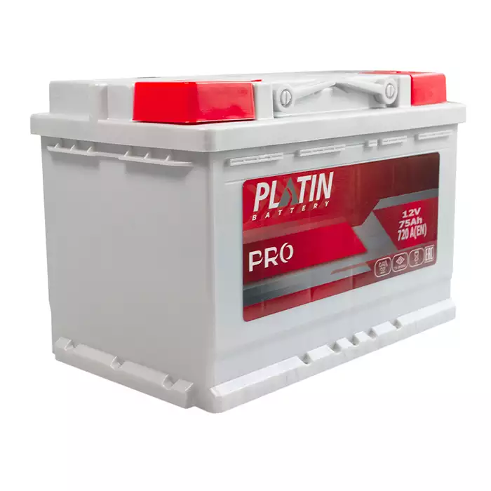 Автомобільний акумулятор PLATIN Pro MF 6СТ-75Ah АзЕ 720A plpro5752200