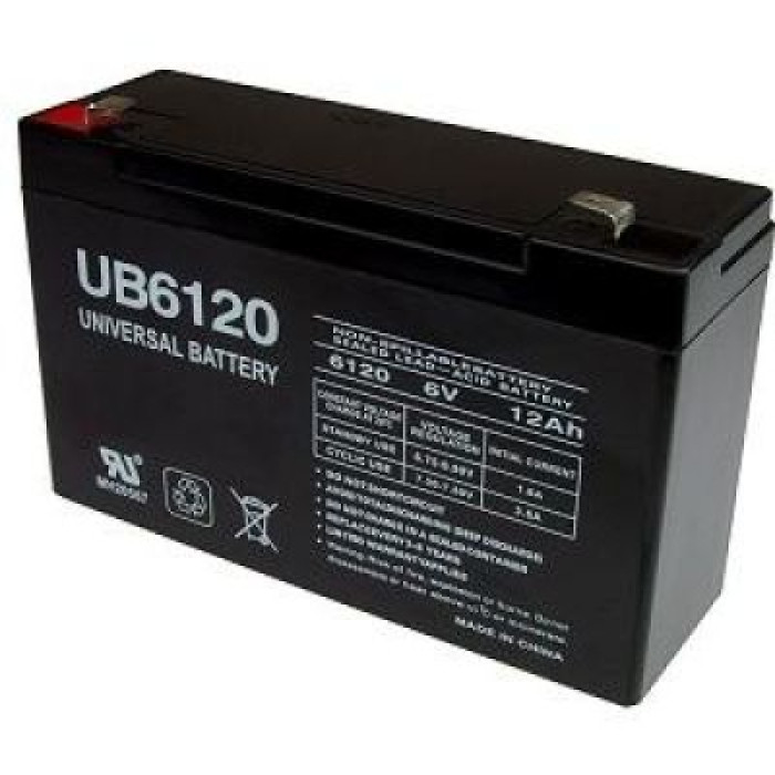 Акумулятор тяговий Power Kingdom AGM 12Ah 6V LA6120