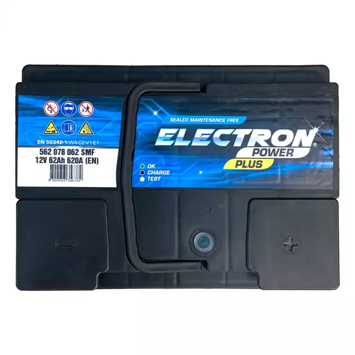 Автомобільний акумулятор ELECTRON POWER PLUS 6СТ-62Ah АзЕ 620А (EN) 562 078 062 SMF