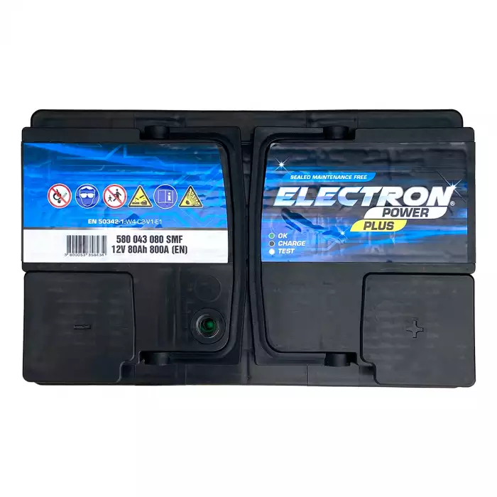 Автомобільний акумулятор ELECTRON POWER PLUS 6СТ-80Ah АзЕ 800А (EN) 580 043 080 SMF