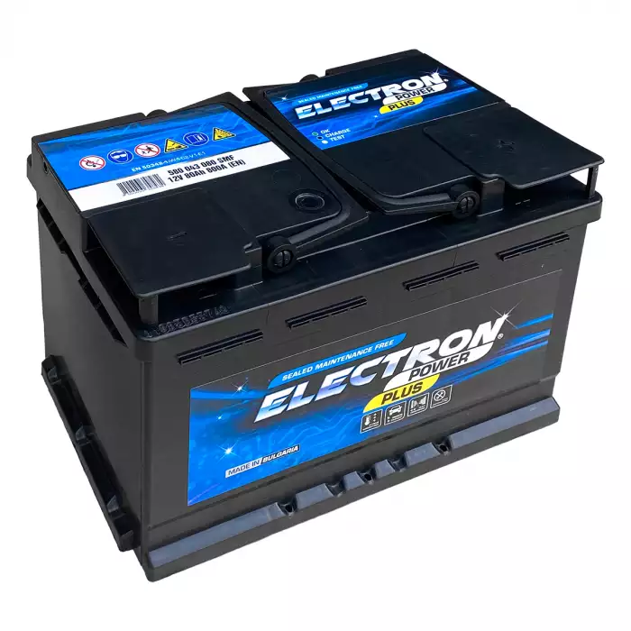 Автомобільний акумулятор ELECTRON POWER PLUS 6СТ-80Ah АзЕ 800А (EN) 580 043 080 SMF