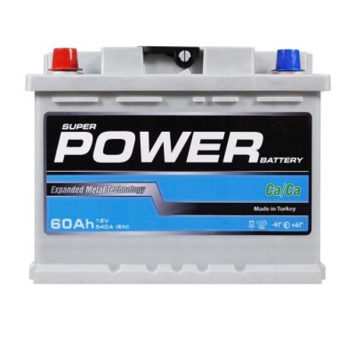 Автомобільний акумулятор POWER MF Silver 6СТ-60Аh Аз 540A pwr002