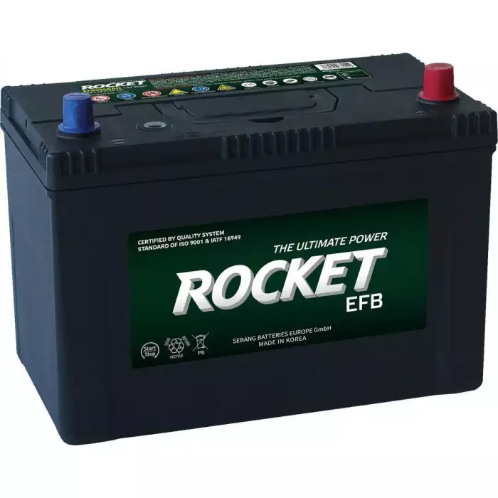 Автомобильный аккумулятор ROCKET EFB Japan 6СТ-95Ah АзЕ ASIA 760A (CCA) EFB T110L