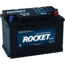 Автомобильный аккумулятор ROCKET AGM 6СТ-70Ah АзЕ 760A (CCA) AGM L3