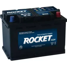 Автомобильный аккумулятор ROCKET AGM 6СТ-70Ah АзЕ 760A (CCA) AGM L3