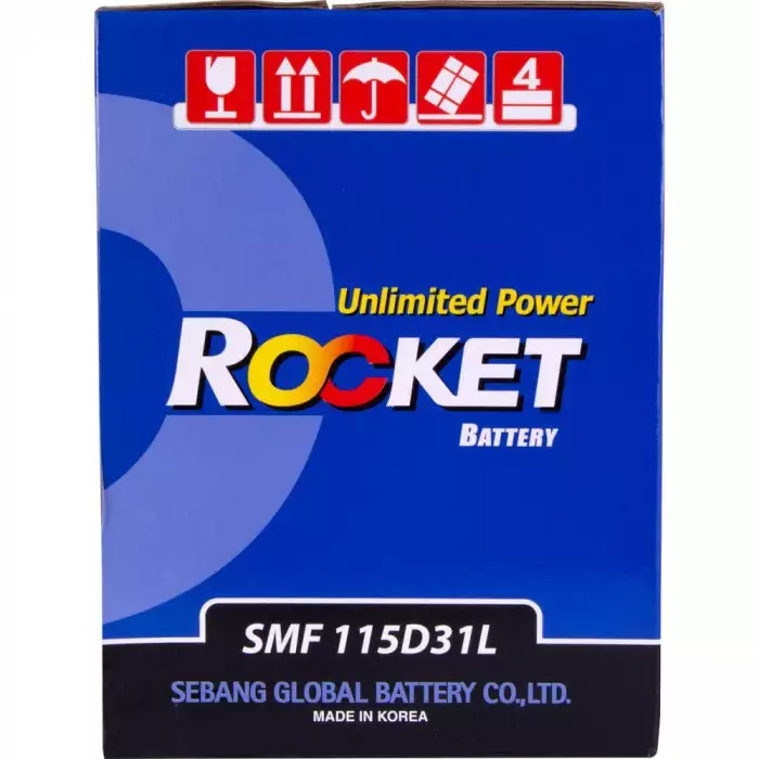 Автомобільний акумулятор ROCKET Japan 6СТ-95Ah АзЕ ASIA 800A (CCA) SMF 115D31L