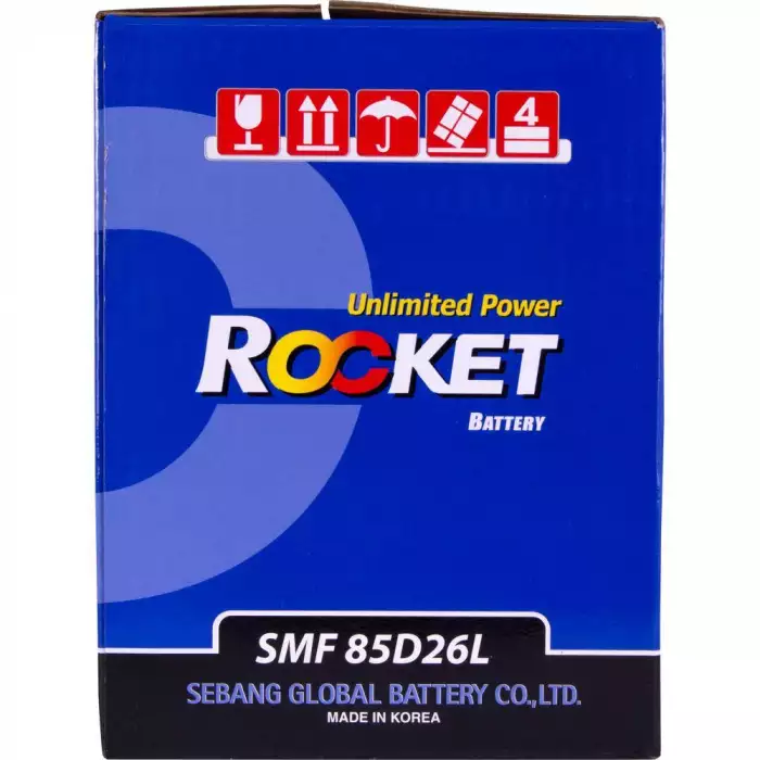 Автомобільний акумулятор ROCKET Japan 6СТ-80Ah АзЕ 670A (CCA) SMF 85D26L