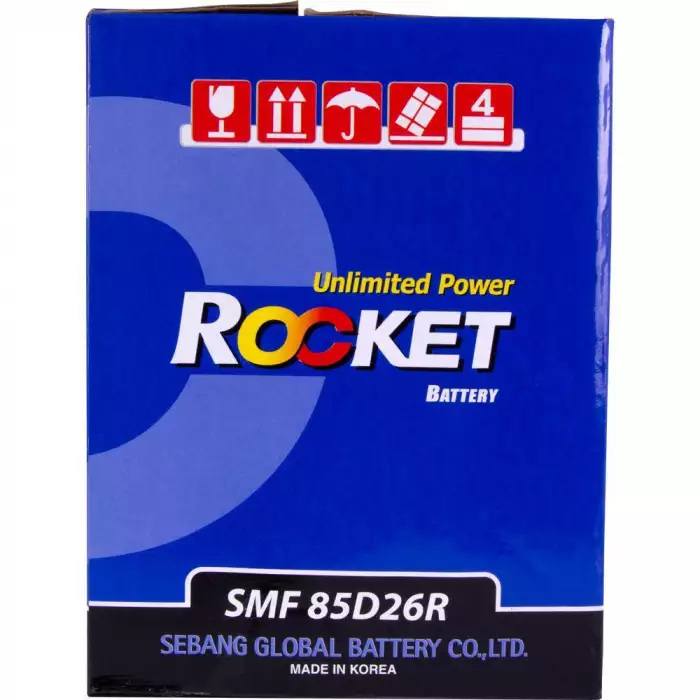 Автомобильный аккумулятор ROCKET Japan 6СТ-80Ah Аз 670A (CCA) SMF 85D26R