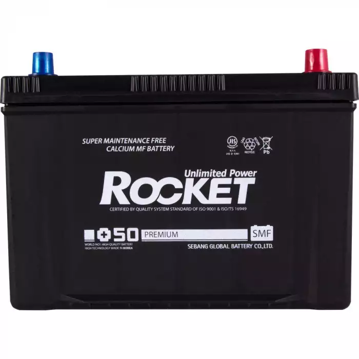 Автомобильный аккумулятор ROCKET Japan 6СТ-100Ah АзЕ ASIA 830A (CCA) SMF 125D31L