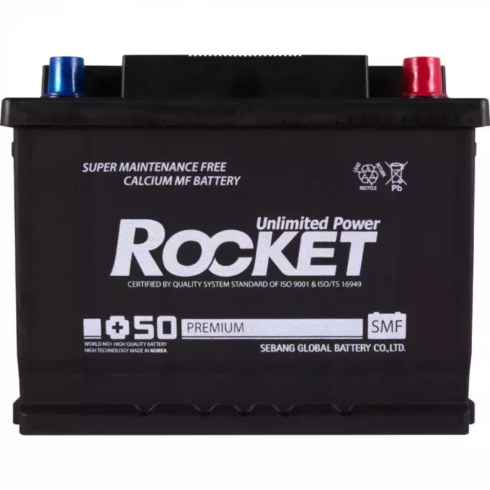 Автомобильный аккумулятор ROCKET 6СТ-65Ah АзЕ 570A (CCA) SMF 65L-L2