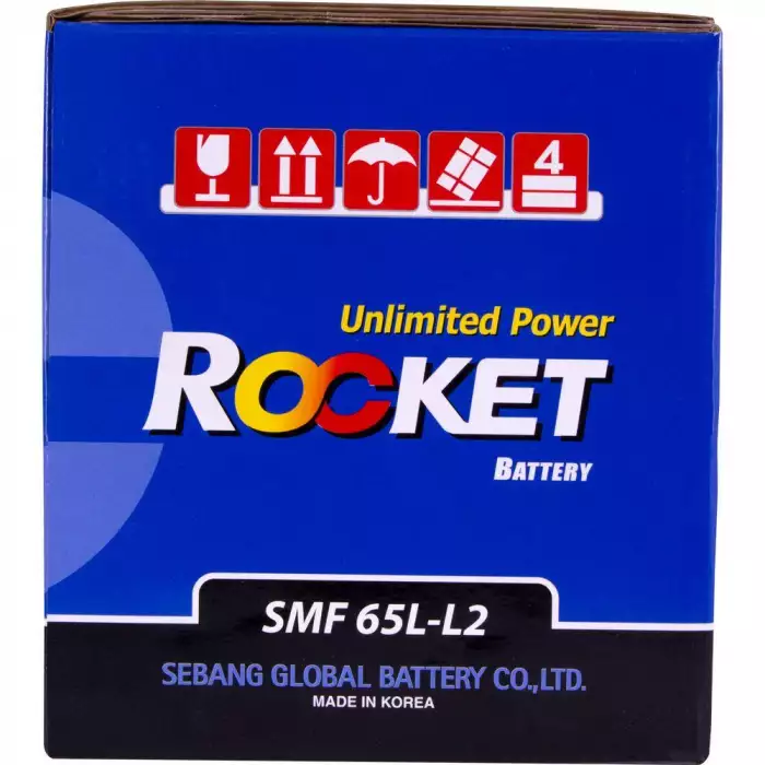 Автомобильный аккумулятор ROCKET 6СТ-65Ah АзЕ 570A (CCA) SMF 65L-L2