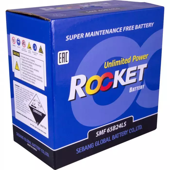 Автомобільний акумулятор ROCKET Japan 6СТ-50Ah АзЕ ASIA 480A (CCA) SMF 65B24LS (Honda)