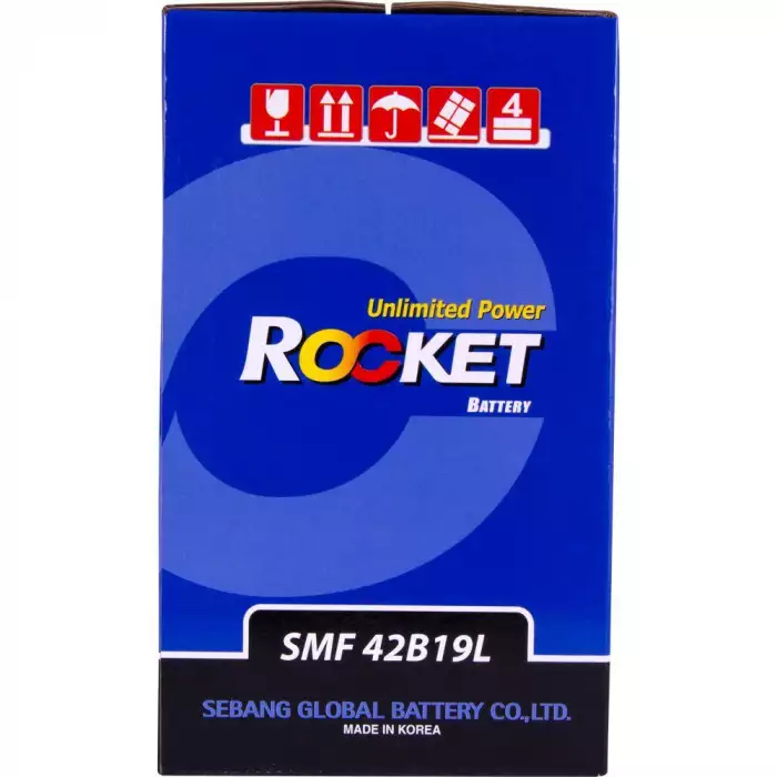 Автомобильный аккумулятор ROCKET Japan 6СТ-40Ah АзЕ 340A (CCA) ТК SMF 42B19L