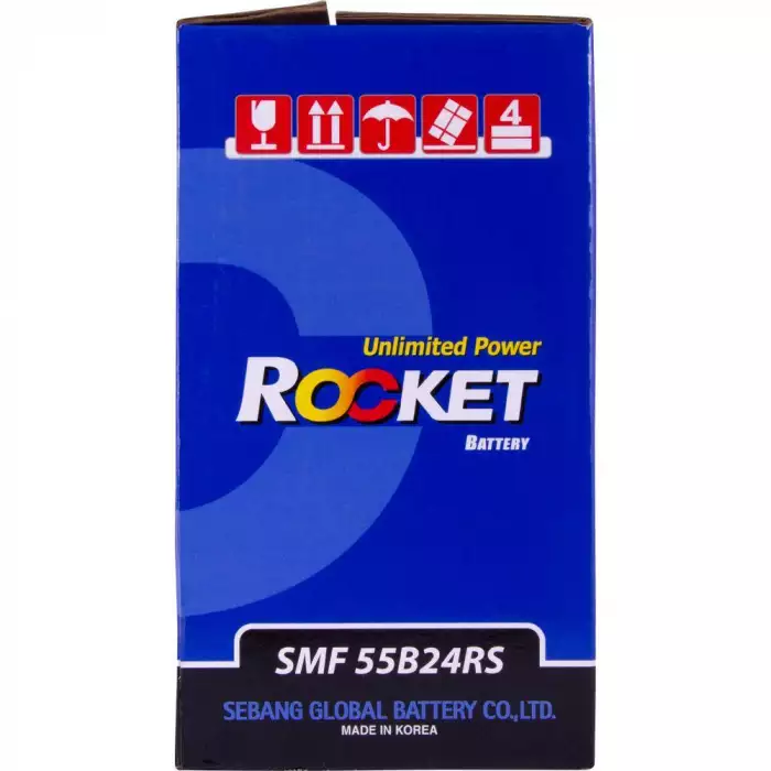 Автомобільний акумулятор ROCKET Japan 6СТ-45Ah Аз 430A (CCA) SMF 55B24RS