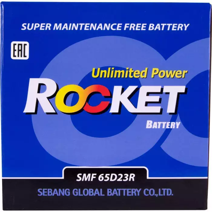 Автомобільний акумулятор ROCKET Japan 6СТ-60Ah Аз 520A (CCA) SMF 65D23R