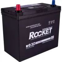 Автомобільний акумулятор ROCKET Japan 6СТ-45Ah Аз 430A (CCA) з перехідником під клему STD SMF 55B24R